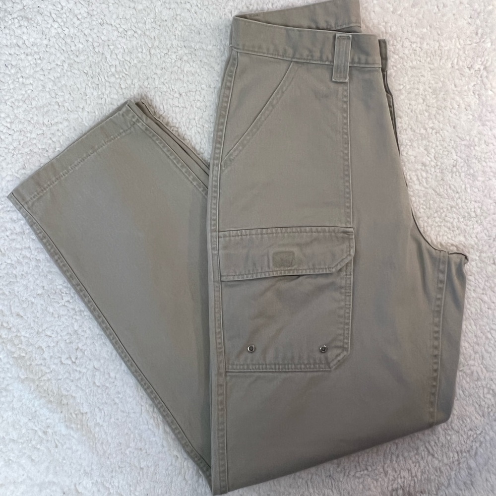 Lee Riveted Women's Cargo Utility Pants with Pockets Tan Size 8 - Picture 4 of 10